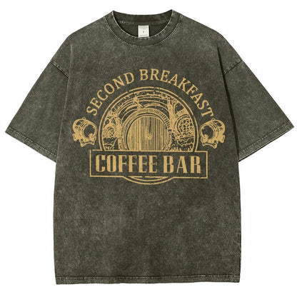 Extra Breakfast Coffee Vintage Distressed T-shirt