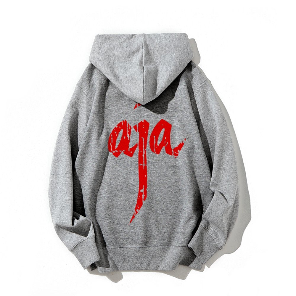 Aja Printed Back Unisex Cotton Hoodie