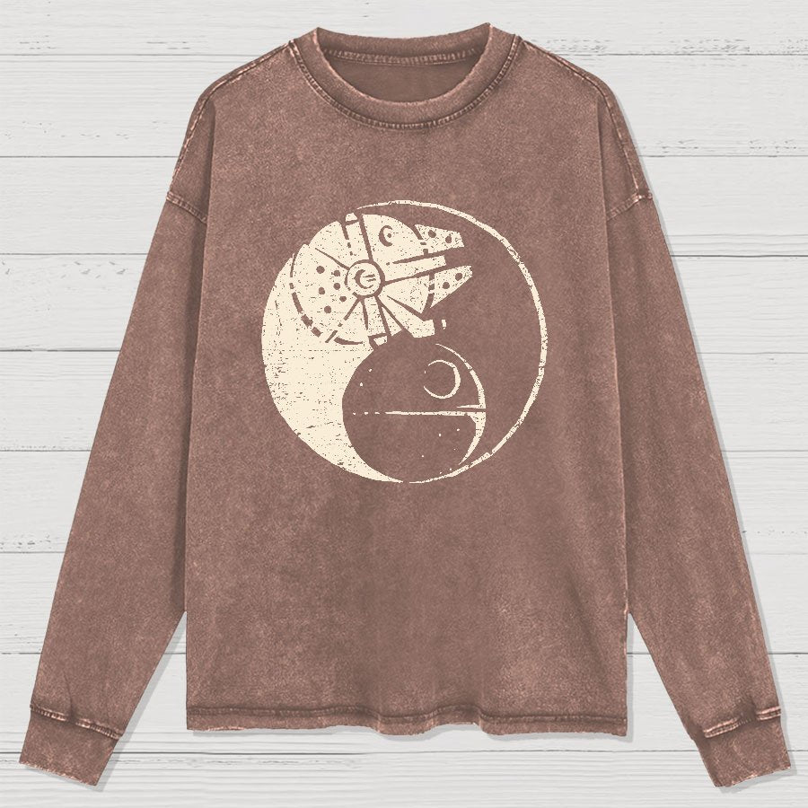 Balancing The Power Washed Long Sleeve Tee