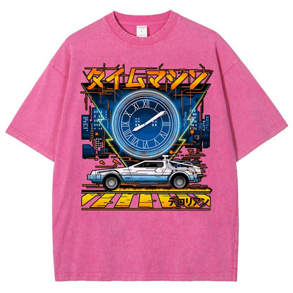 Time Machine Vintage Distressed T-shirt