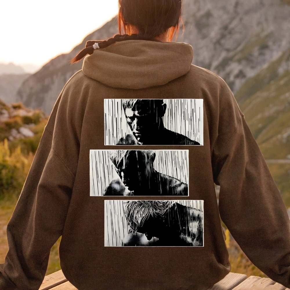 Tears In Rain Printed Back Unisex Cotton Hoodie