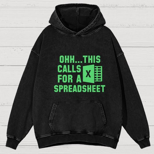 Ohh...This Calls for a Spreadsheet Vintage Distressed Hoodie