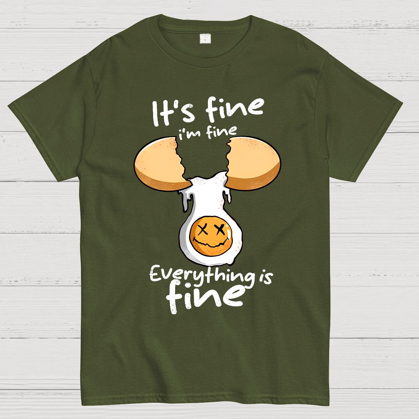 Everything is Fine I'm Fine Geek T-Shirt