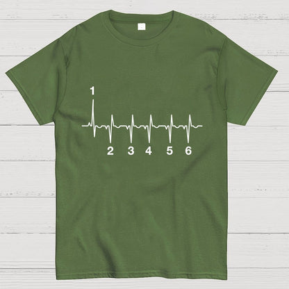 Motorcycle Motorcyclist Heartbeat Geek T-Shirt