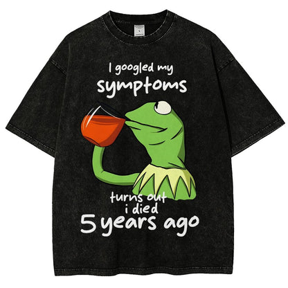 Goolged Symptoms Vintage Distressed T-shirt
