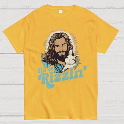 He Is Rizzin' Easter Geek T-Shirt