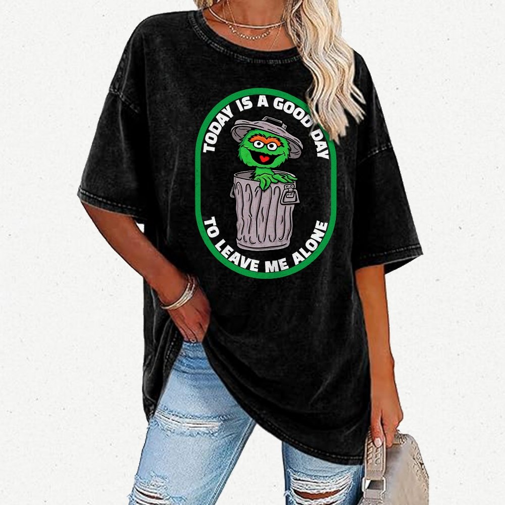 A good day to leave me alone Vintage Distressed T-shirt