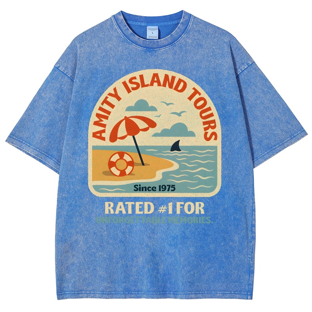 Seaside Tours Vintage Distressed T-shirt