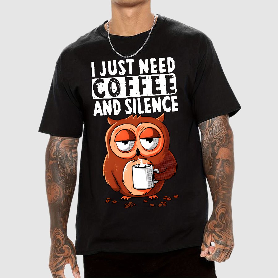 Coffee And Silence Geek T-Shirt