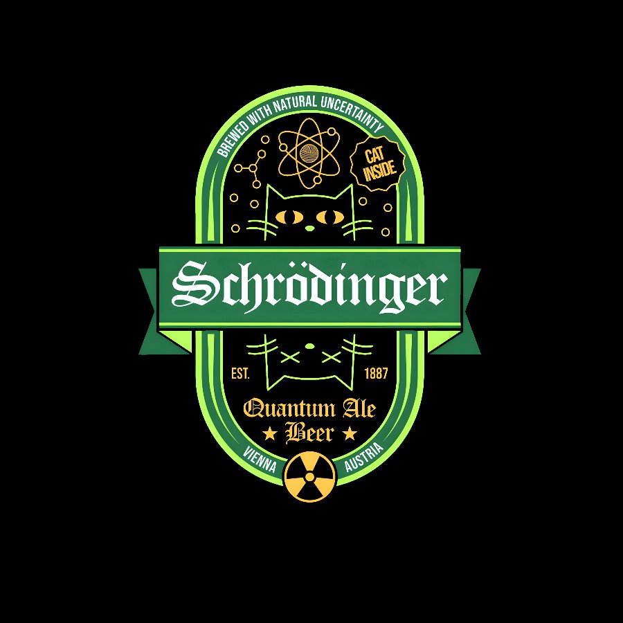 Schrodinger Quantum Ale Beer Geek T-Shirt