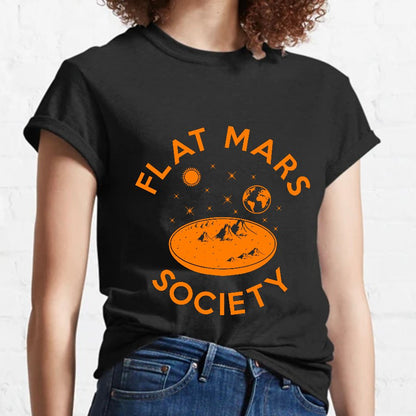 Flat mars society Nerdy T-Shirt