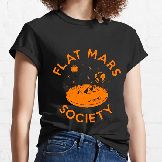 Flat mars society Nerdy T-Shirt