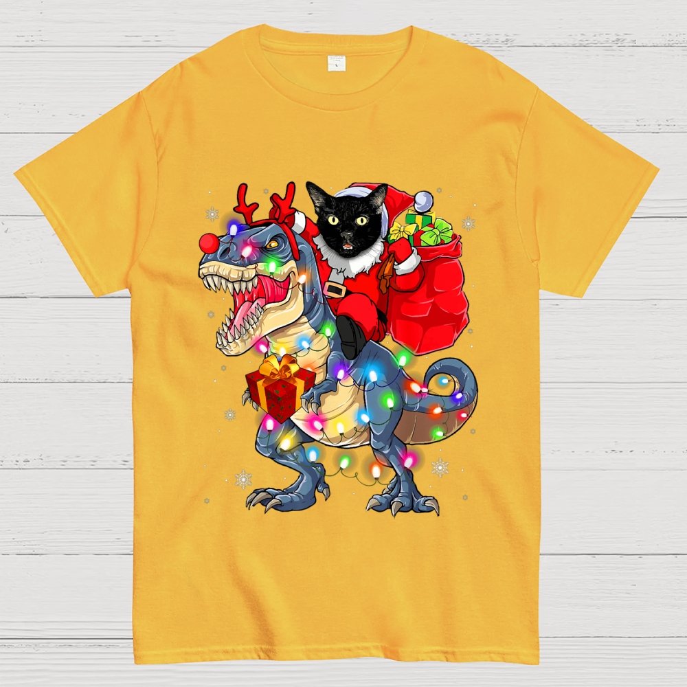 Cat Christmas Geek T-Shirt