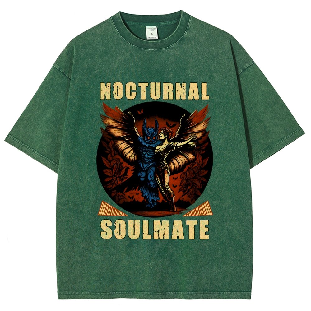 Mothman nocturnal soulmate Vintage Distressed T-shirt