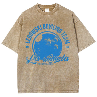Bowling Enthusiasts Vintage Distressed T-shirt