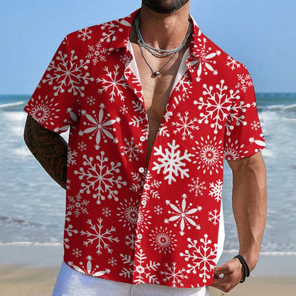 Christmas Snowflakes Pattern Geeky Shirt