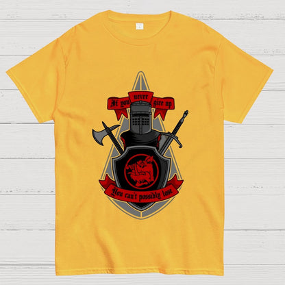 Never Give Up Geek T-Shirt
