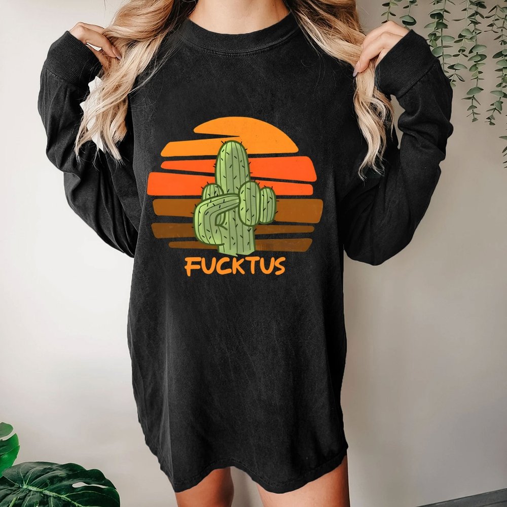 Fucktus Washed Long Sleeve Tee
