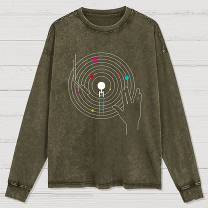 Star Vinyl Washed Long Sleeve Tee