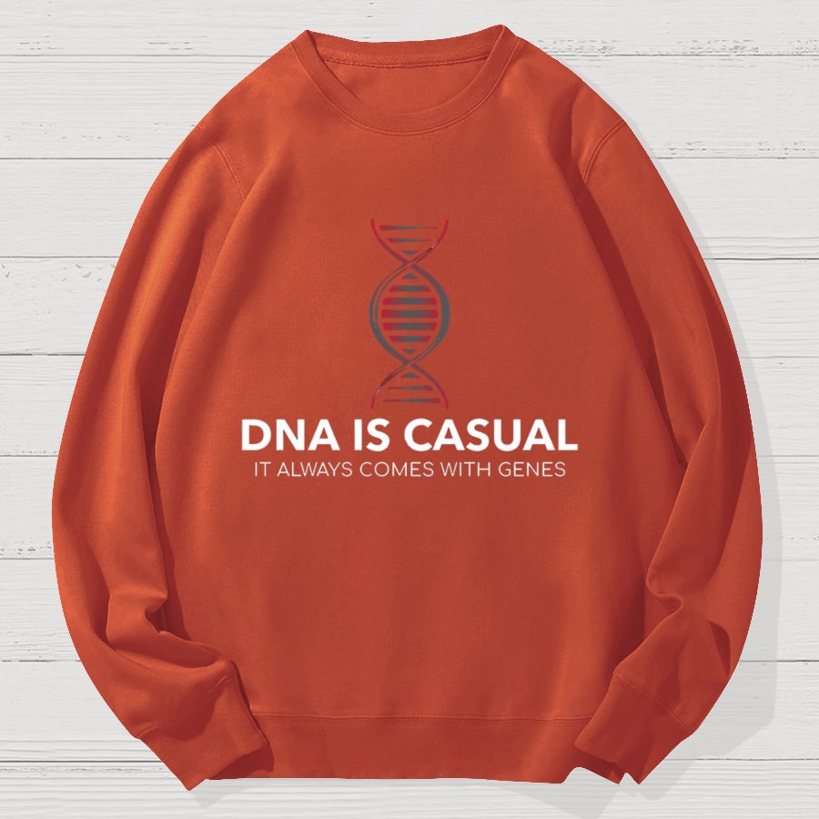 DNA Is Casual Geek Cotton Sweatshirt