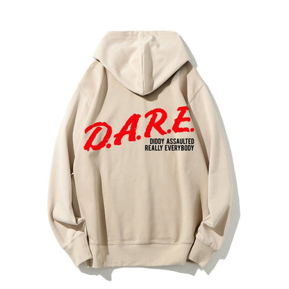 NO DIDDY Printed Back Unisex Cotton Hoodie