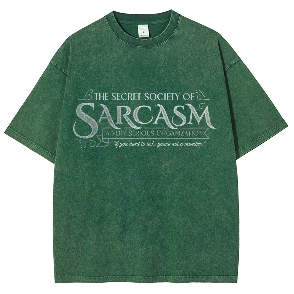 Secret Society of Sarcasm Vintage Distressed T-shirt