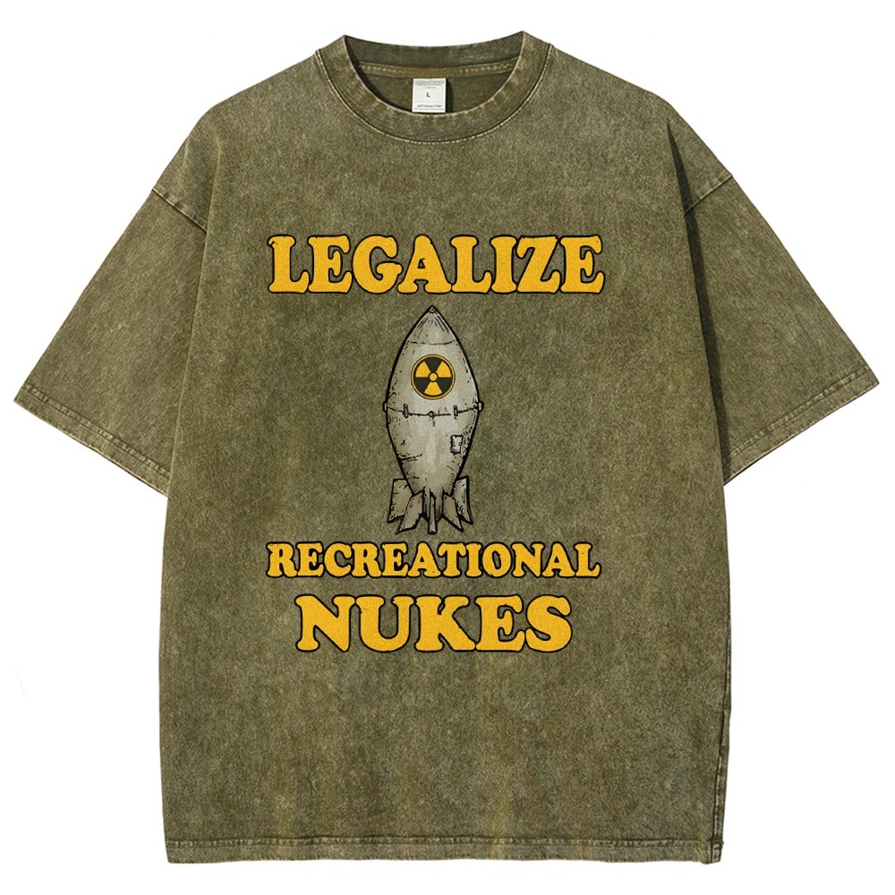 Legalize Recreational Nukes Vintage Distressed T-shirt