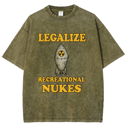 Legalize Recreational Nukes Vintage Distressed T-shirt