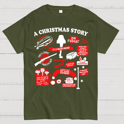 Christmas Story Quotes Geek T-Shirt