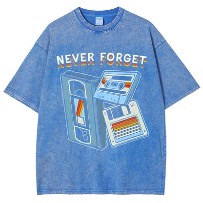 Never Forget Graphic Vintage Distressed T-shirt