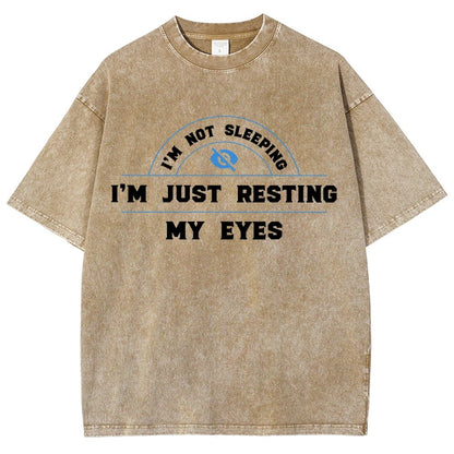Just Resting My Eyes Vintage Distressed T-shirt