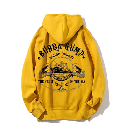 The Fruit Of The Sea Printed Back Unisex Cotton Hoodie