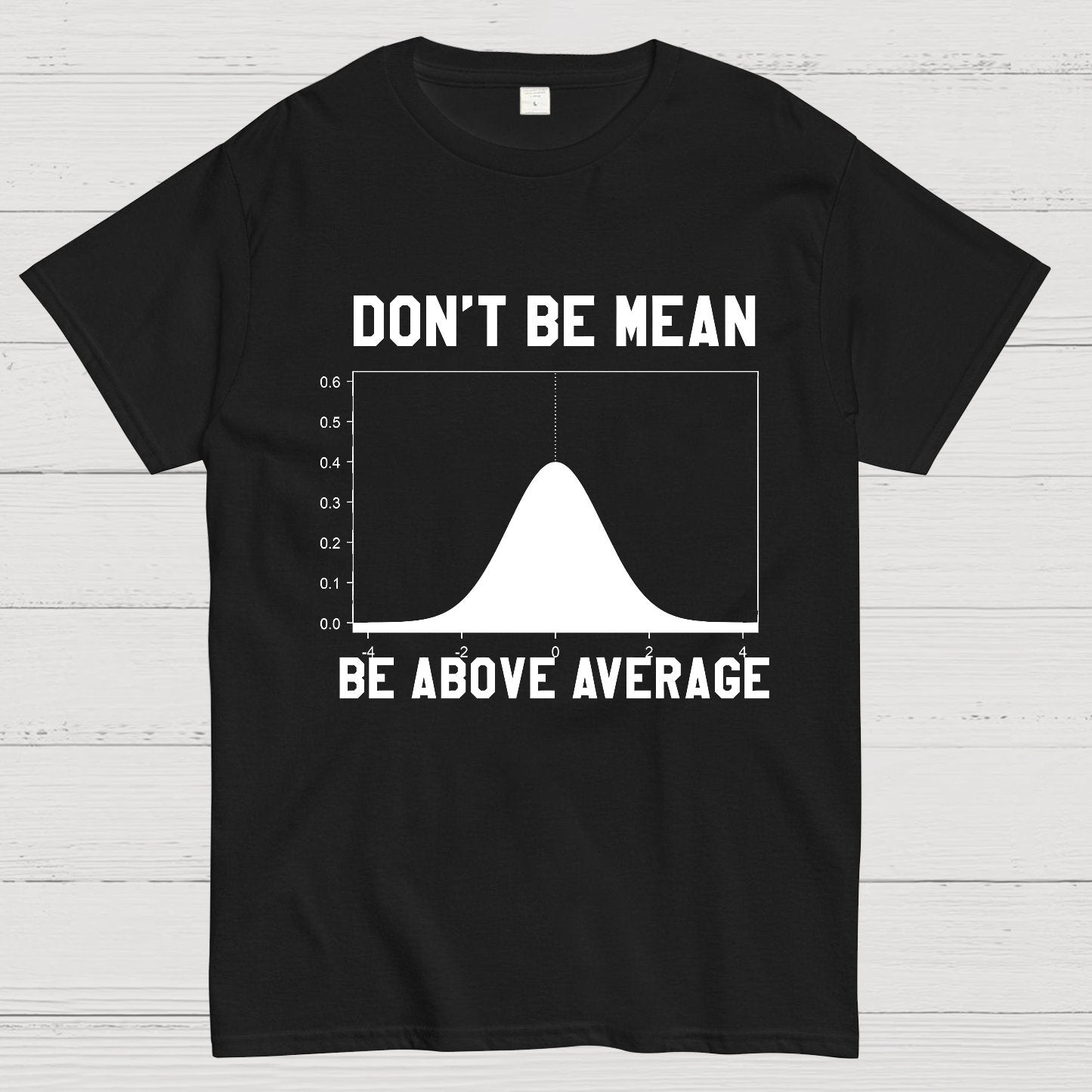 Nerdy Don't Be Mean Be Above Average Science Geek T-Shirt