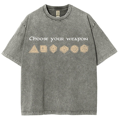 Choose your weapon Vintage Distressed T-shirt