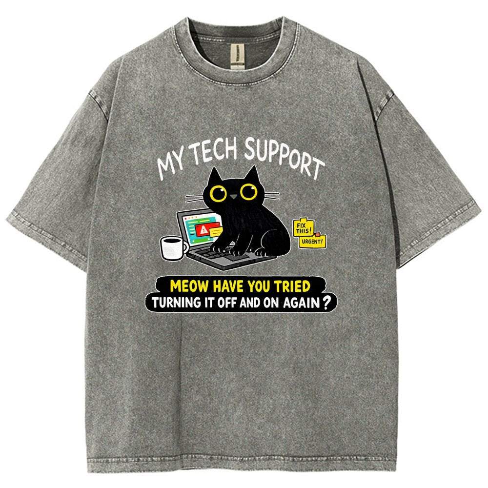 My Tech Support Vintage Distressed T-shirt