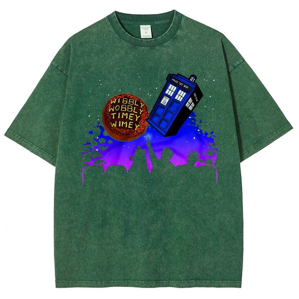 Wibbly Wobbly Timey Wimey   Vintage Distressed T-shirt