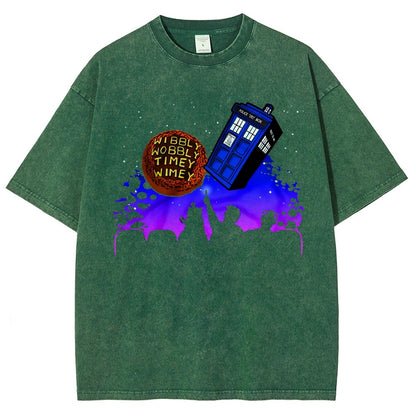 Wibbly Wobbly Timey Wimey   Vintage Distressed T-shirt