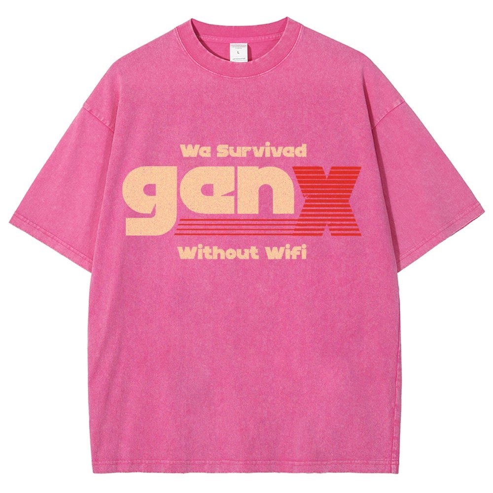 We Survived Without Wifi Vintage Distressed T-shirt