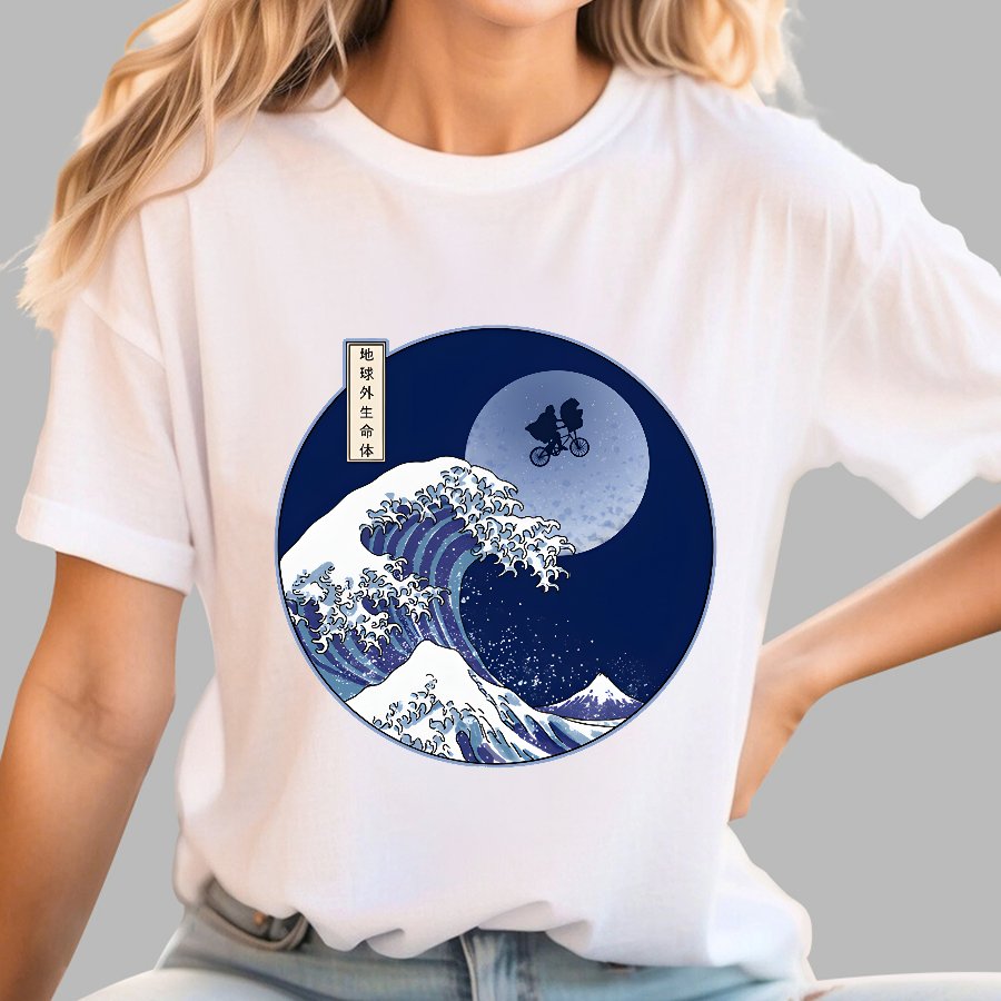 The Great Wave Goodbye Geek T-Shirt