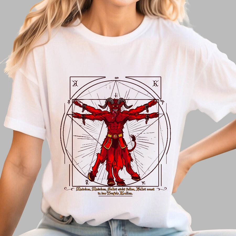 Vitruvian Krampus Geek T-Shirt