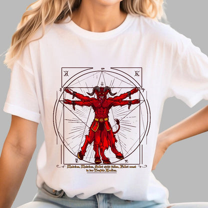 Vitruvian Krampus Geek T-Shirt