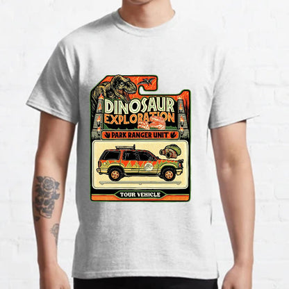 Dinosaur Exploration Vehicle Geeky T-Shirt