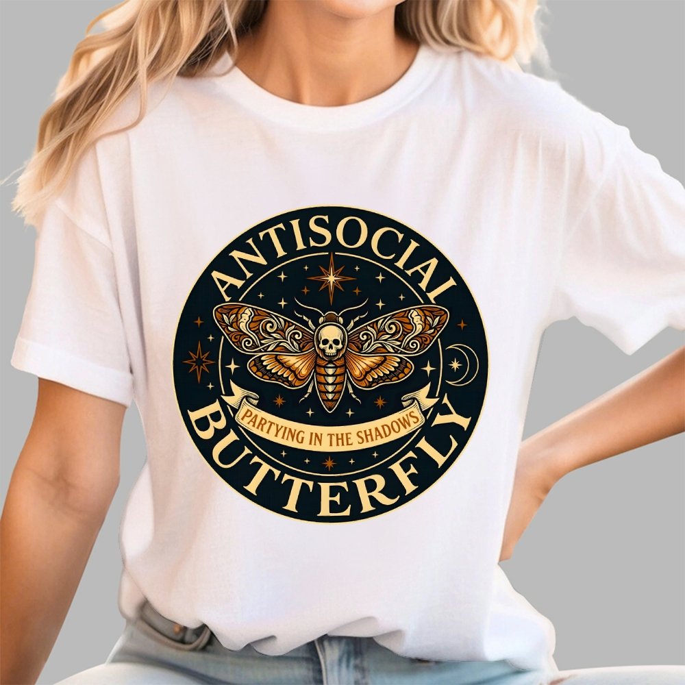 Antisocial Butterfly  Geek T-Shirt