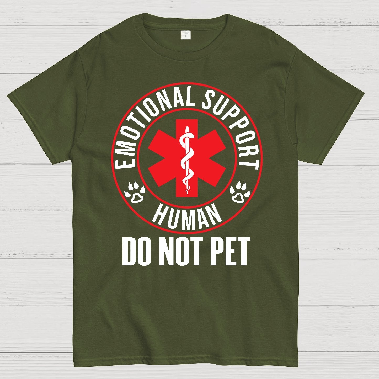 Emotional Support Human Do Not Pet Geek T-Shirt