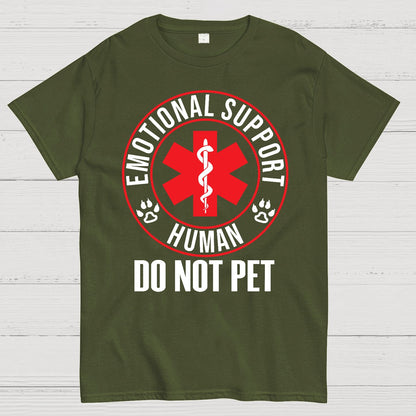 Emotional Support Human Do Not Pet Geek T-Shirt