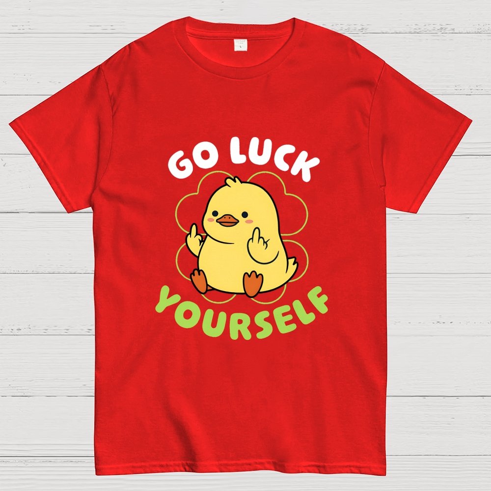 Go Luck Yourself Duck Geek T-Shirt