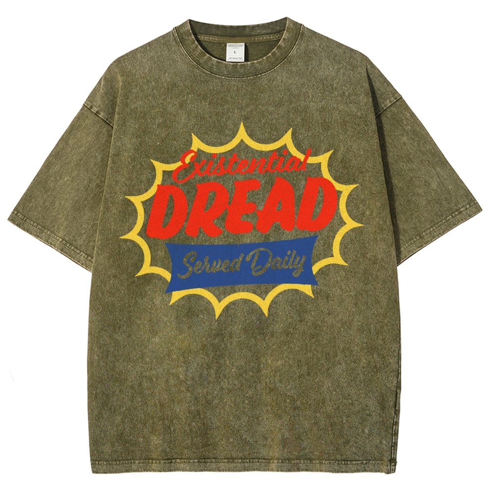 Existential Dread Vintage Distressed T-shirt