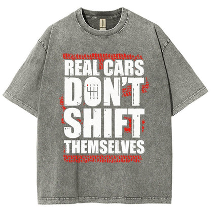 Manual Transmission Gearhead Vintage Distressed T-shirt