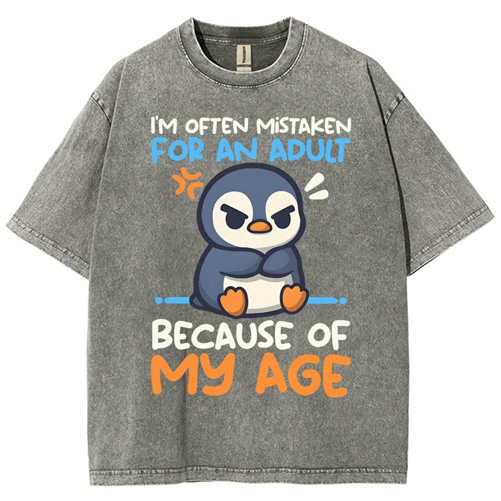 Penguin Often Mistaken For An Adult Vintage Distressed T-shirt