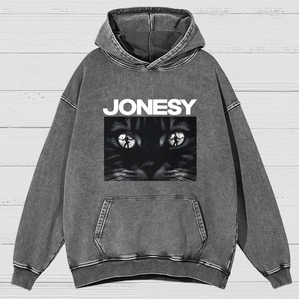Cosmic Kitty  Vintage Distressed Hoodie